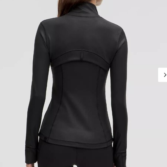 Lululemon Luxe Shine Foil Print Black Athletic Jacket - Picture 2 of 5